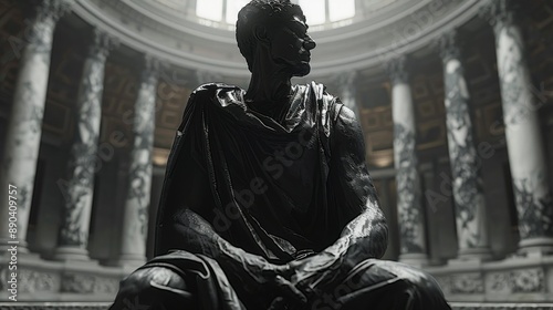 A Stoic Philosopher in Black and White 