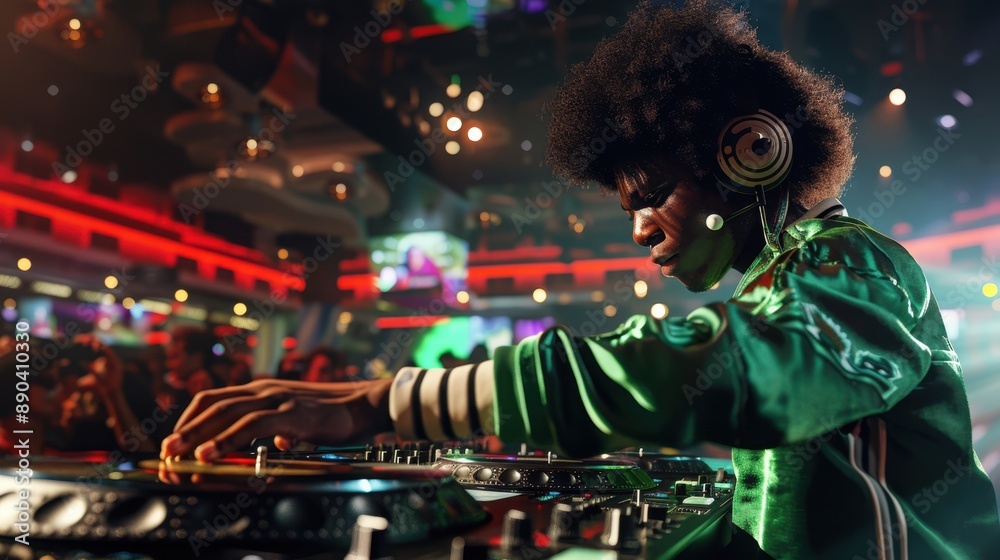 The DJ at Nightclub The DJ at Nightclub