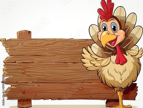 Turkey Holding Sign - Fun a...
