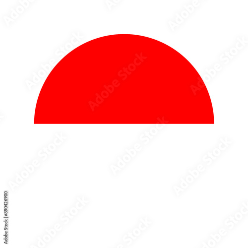 Free Download Indonesian flag round button with simple and modern design. Country round flag - GFXLoad