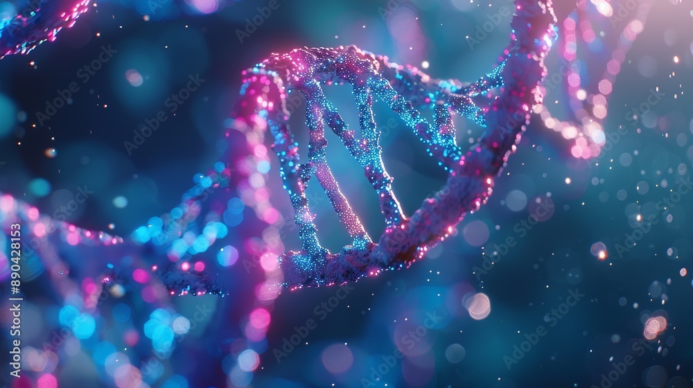 DNA molecule illustration for science background, wallpaper, or banner. DNA molecule illustration for science background, wallpaper, or banner.
