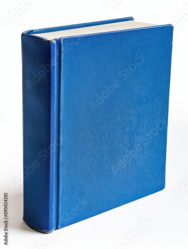 Blue Book: Blank Hardcover Cover Isolated on White Background