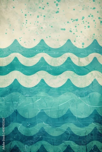 Abstract Representation of Ocean Waves