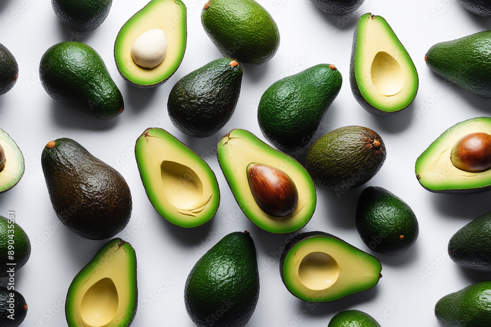 Avocado isolated on white paper background
Avocado isolated on white paper background