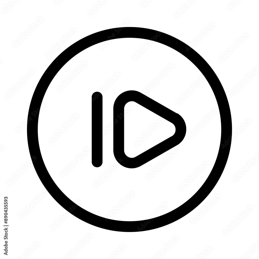 forward button icon with line style, perfect for user interface projects forward button icon with line style, perfect for user interface projects