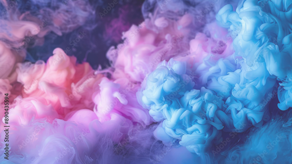 Abstract pink and blue smoke creates a composition. Abstract pink and blue smoke creates a composition.