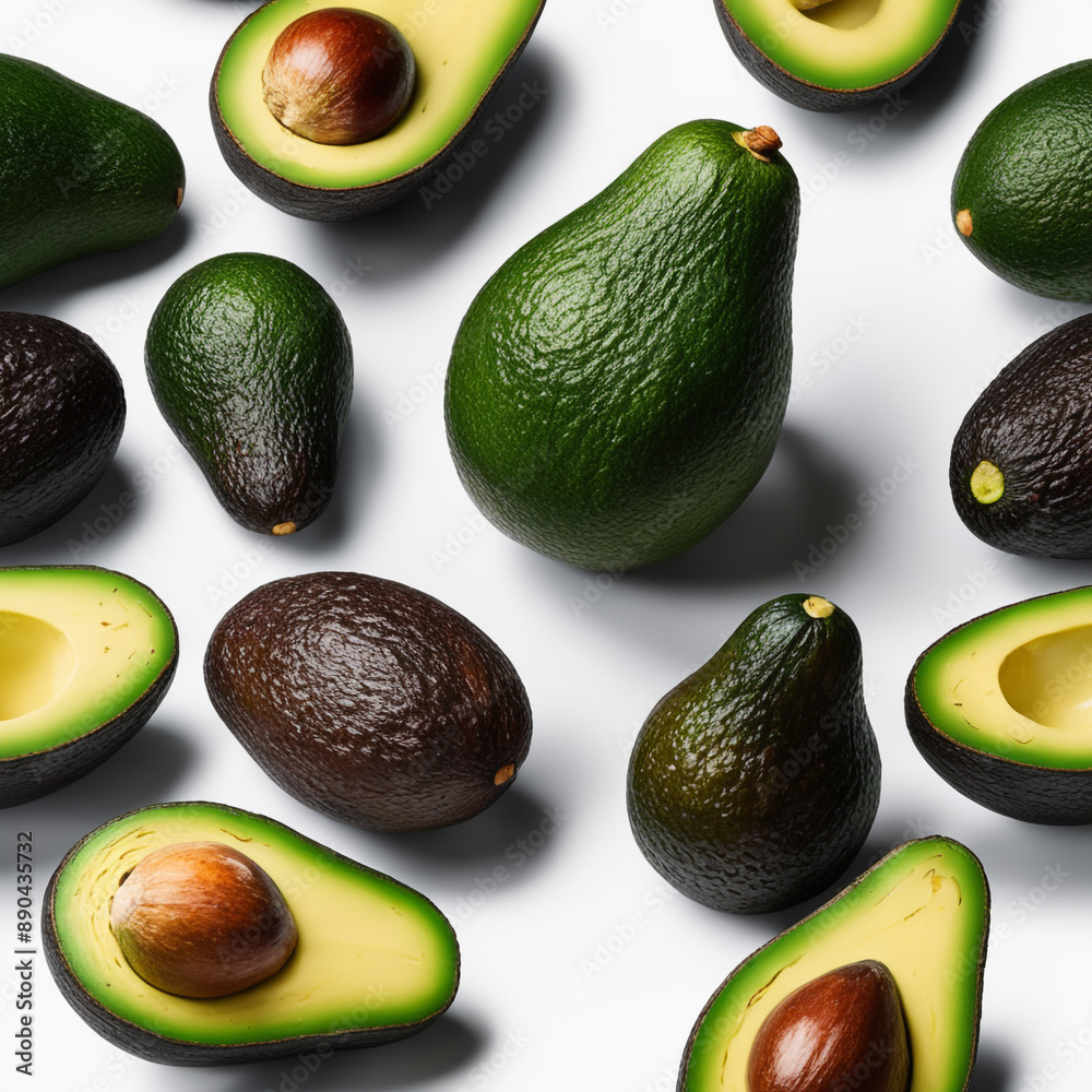 Avocado isolated on white paper background
Avocado isolated on white paper background