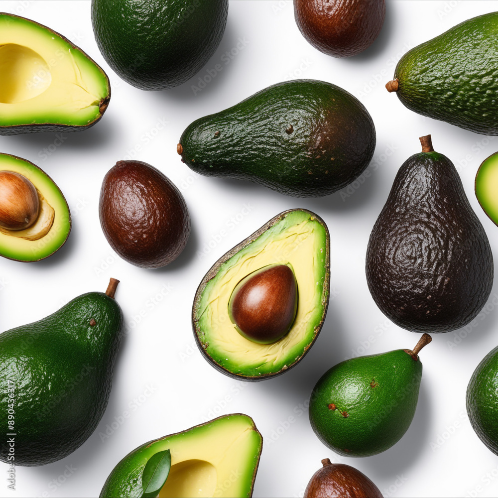 Avocado isolated on white paper background
Avocado isolated on white paper background