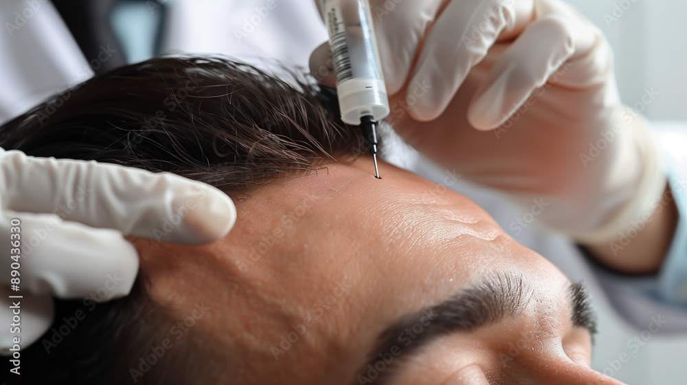 Man's face close-up at the reception at the beautician. The concept of preserving beauty and health. Men's cosmetology. Man's face close-up at the reception at the beautician. The concept of preserving beauty and health. Men's cosmetology.