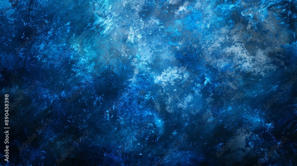 Background texture in dark blue with black vignette on textured border against dark elegant teal colored wall with spotlight accent Background texture in dark blue with black vignette on textured border against dark elegant teal colored wall with spotlight accent