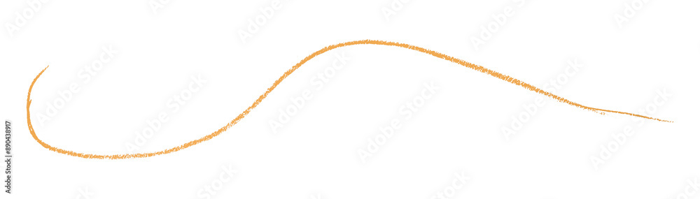 Orange pencil strokes in simple style, isolated on transparent background. Orange pencil strokes in simple style, isolated on transparent background.