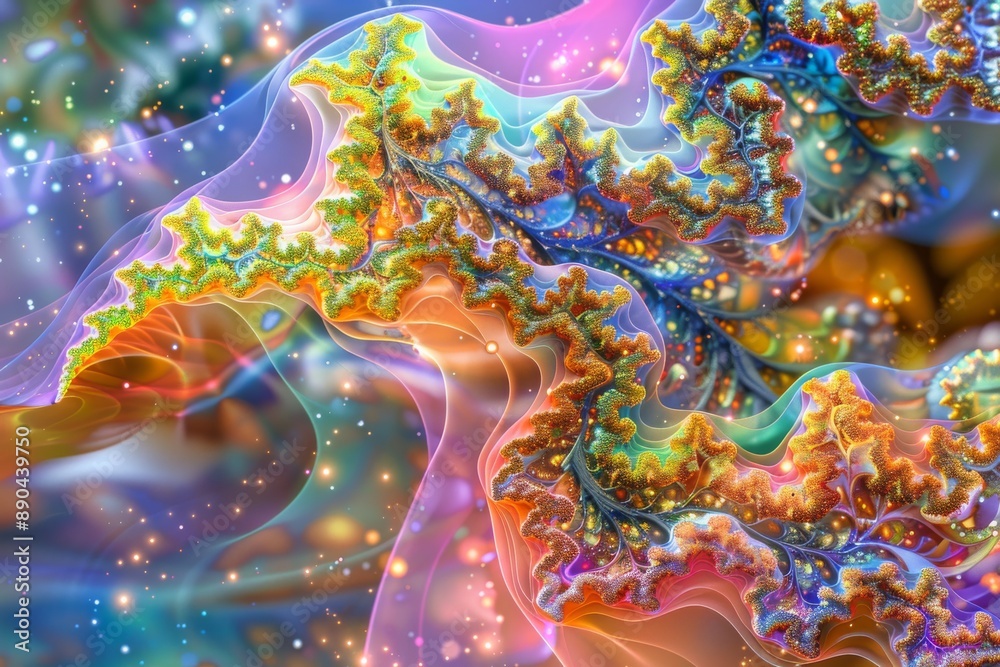 Colorful Abstract Fractal Design Colorful Abstract Fractal Design