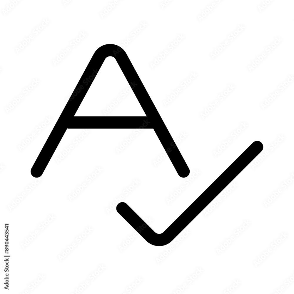 spelling and grammar icon with line style, perfect for user interface projects spelling and grammar icon with line style, perfect for user interface projects