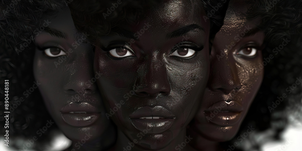 Obraz premium The Richness of Melanin in the Black Community