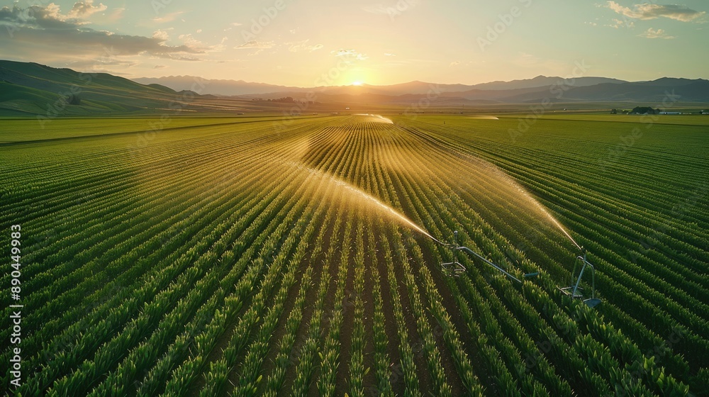intricate truss spraying precision of giant sprinkler technology water system for agriculture farm.