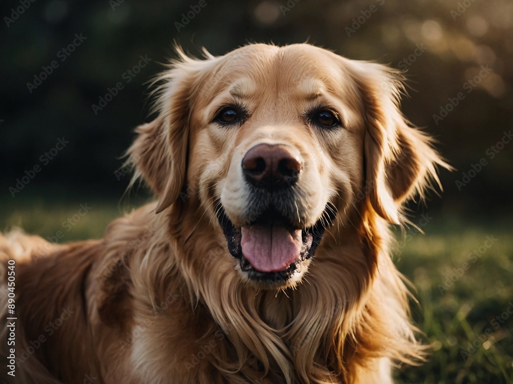 Magnificent Golden Retriever showcasing its beauty Magnificent Golden Retriever showcasing its beauty