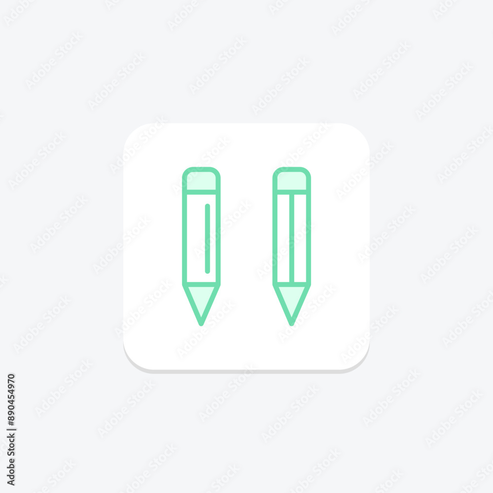 Pencils duotone line icon , vector, pixel perfect, illustrator file Pencils duotone line icon , vector, pixel perfect, illustrator file