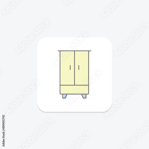 Safe lineal color icon , vector, pixel perfect, illustrator file