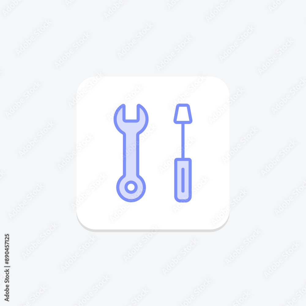 Repair Tools duotone line icon , vector, pixel perfect, illustrator file Repair Tools duotone line icon , vector, pixel perfect, illustrator file