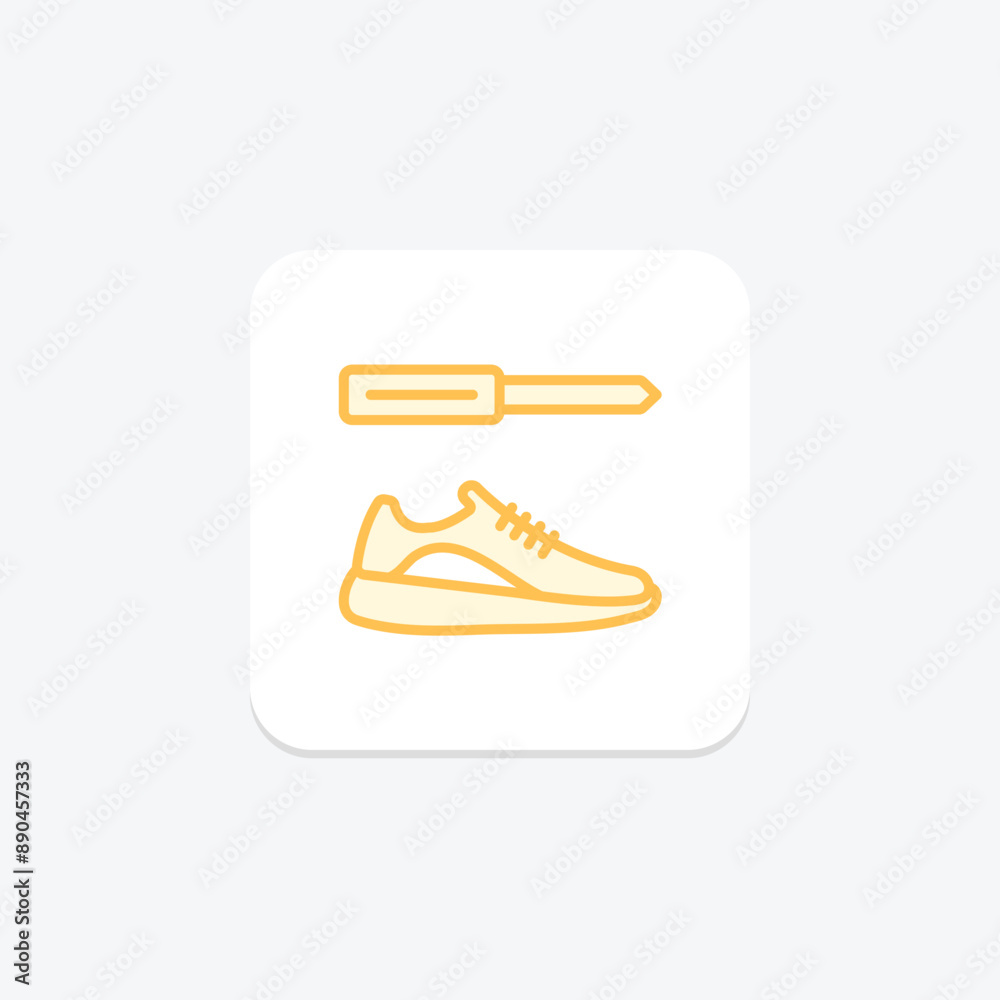 Shoe Repair duotone line icon , vector, pixel perfect, illustrator file Shoe Repair duotone line icon , vector, pixel perfect, illustrator file