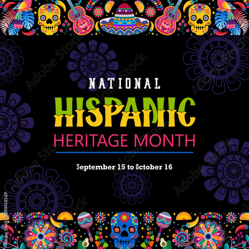 hispanic heritage month background