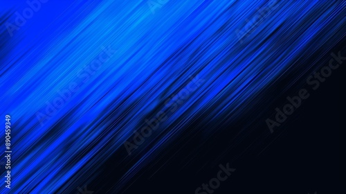 Abstract Blue Diagonal Lines Background with Dark Gradient