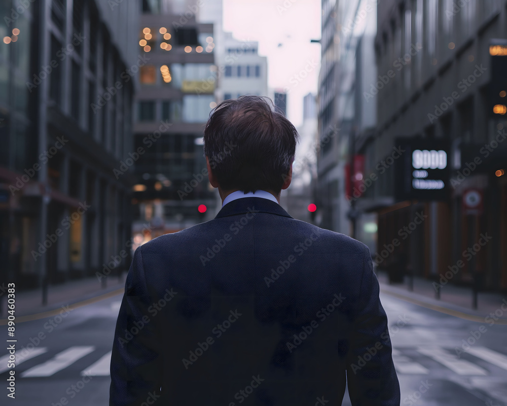 man walking in the city man walking in the city