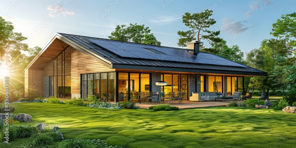 Eco-Friendly Luxury Cabin Nestled in Lush Nature Retreat Eco-Friendly Luxury Cabin Nestled in Lush Nature Retreat