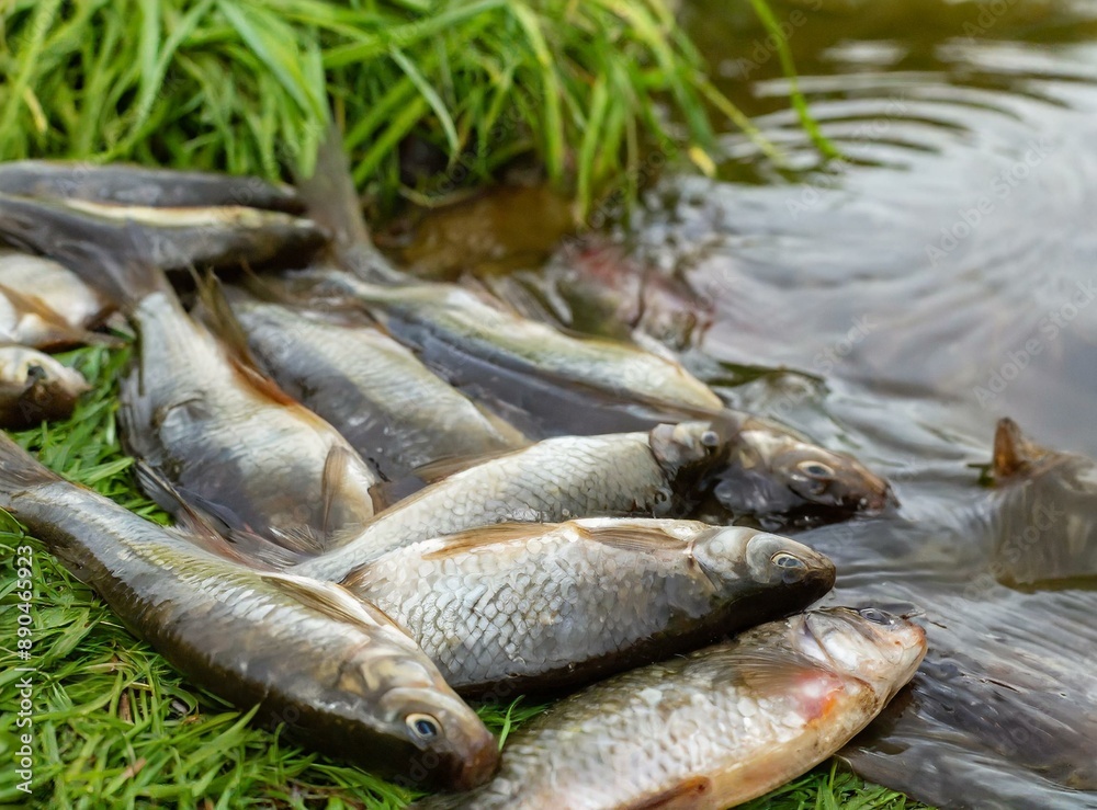 Dead Fish On the Shore Of The River Dead Fish On the Shore Of The River