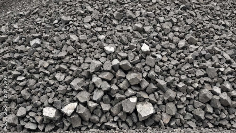 Industrial Minerals Zinc Ore Pile in Mining Site Industrial Minerals Zinc Ore Pile in Mining Site