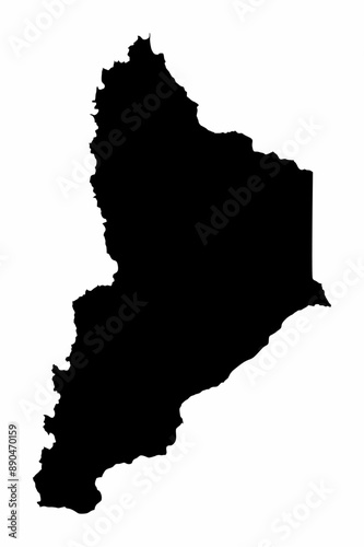 Neuquen Province silhouette map