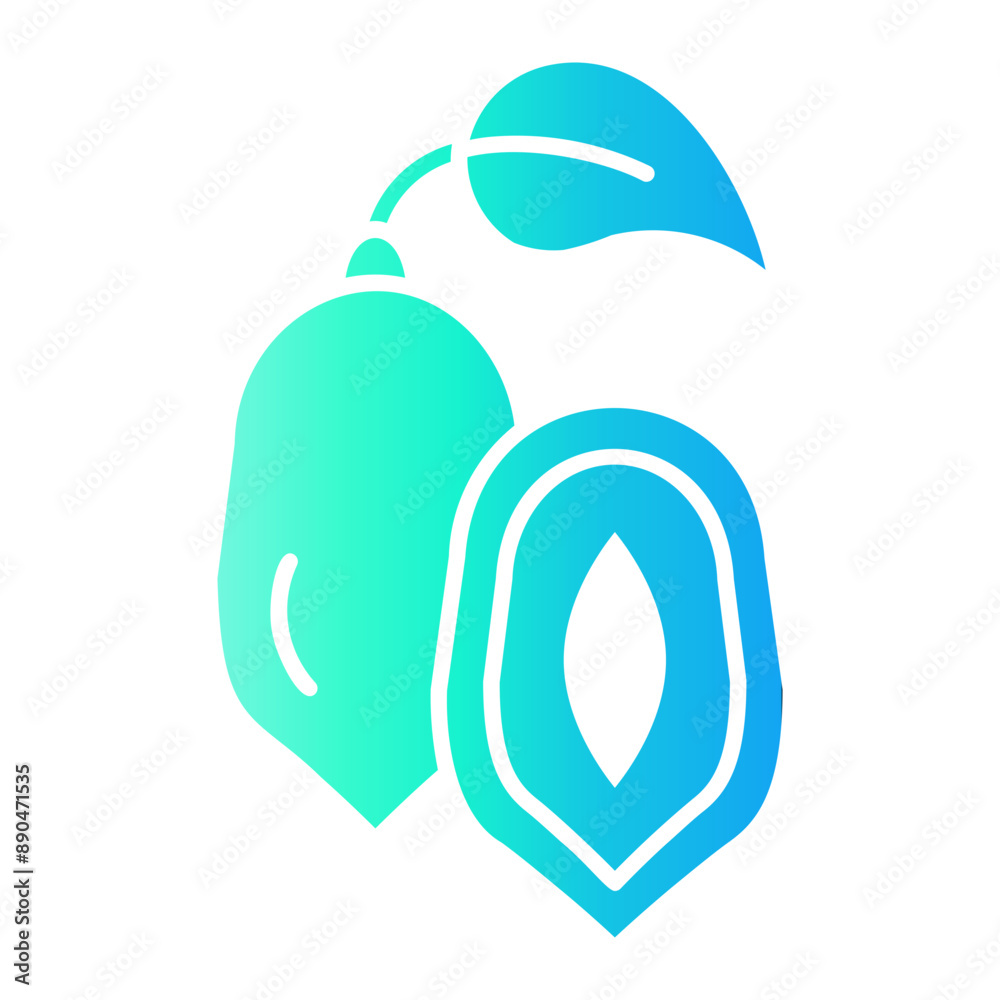 Fototapeta premium miracle fruit icon