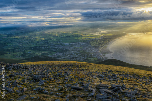 Early morning on Slieve Donard, the highest point in Northern Ireland  photo