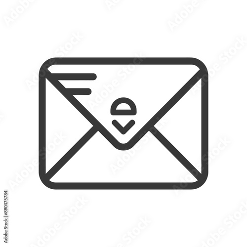 Free Download minimalist email line art icon logo symbol - GFXLoad