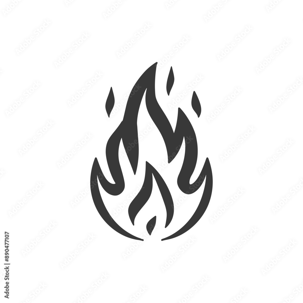 minimalist flame line art icon logo symbol minimalist flame line art icon logo symbol