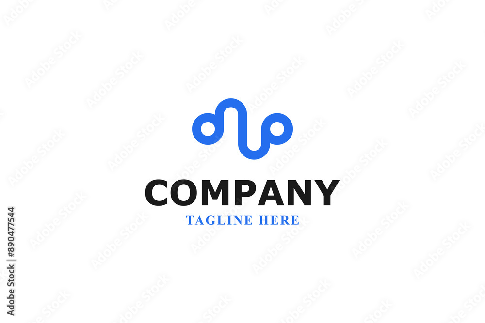 letter a u or d p wave minimal logo letter a u or d p wave minimal logo