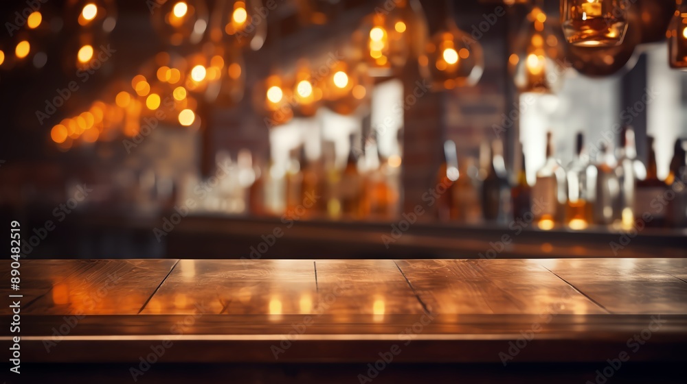 Bar counter background A blurred and foggy image of an elegant bar with various bottles on shelves Bar counter background A blurred and foggy image of an elegant bar with various bottles on shelves