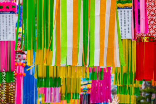 Japan, Hiratsuka. 2024-7-6. Tanabata matsuri photo