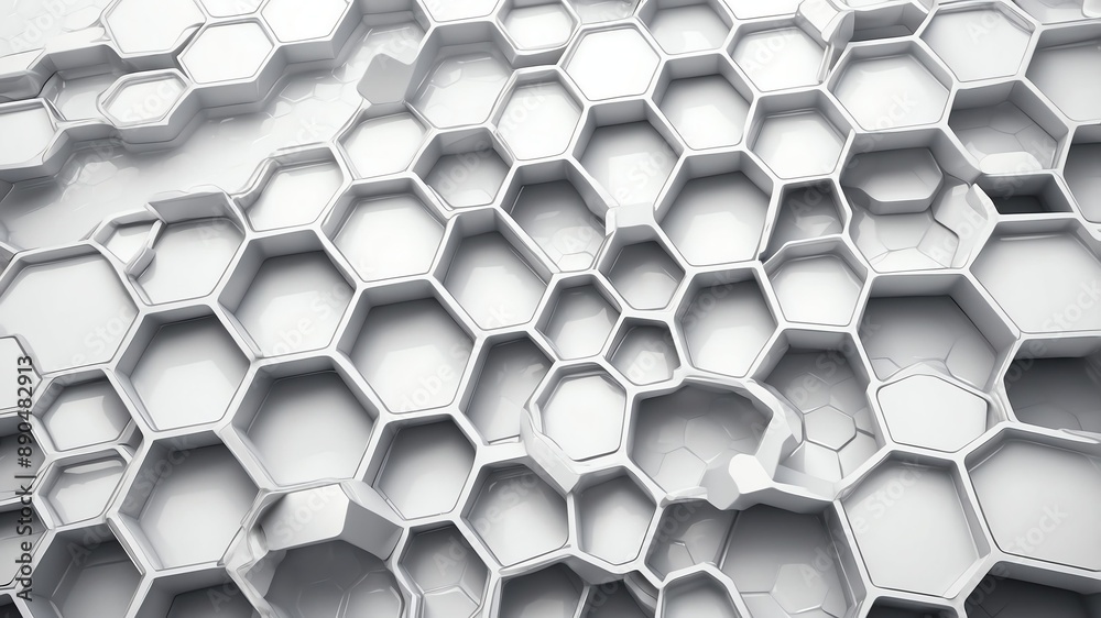 Default White honeycomb pattern abstract background design Default White honeycomb pattern abstract background design