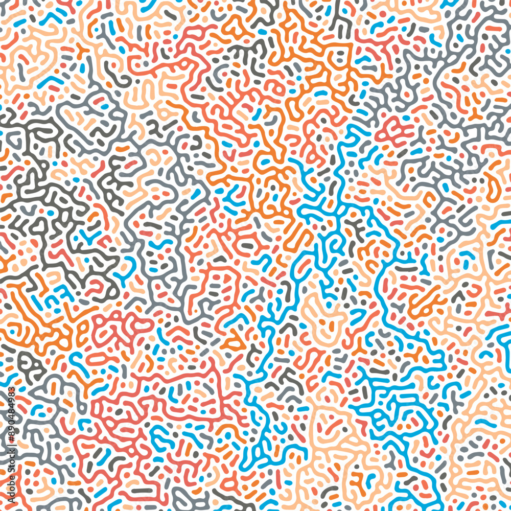 Fototapeta premium ABSTRACT PASTEL COLORFUL TURING PATTERN ROUGH DESIGN REACTION DIFFUSION BACKGROUND VECTOR GOOD FOR WALLPAPER, COVER,POSTER 