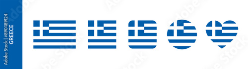 Flag of Greece or Hellenic Republic