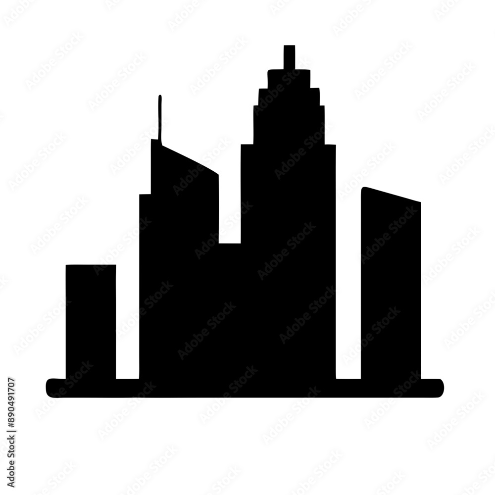 silhouette of a city silhouette of a city