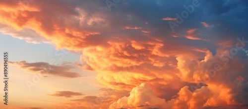 Sunset Sky with Dramatic Clouds