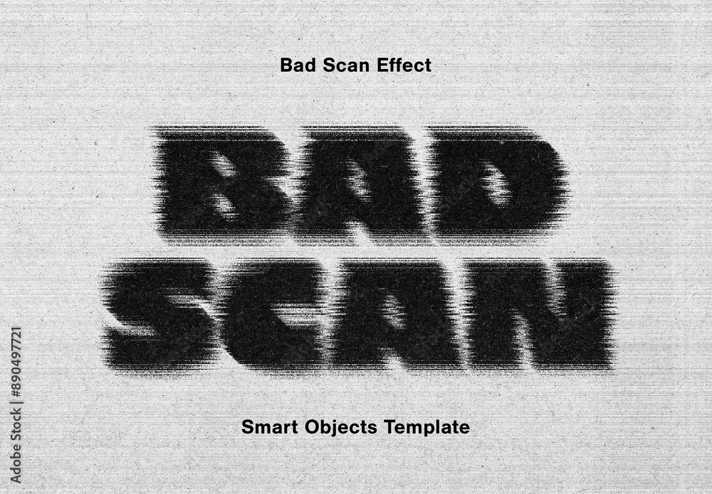 Going Bad Scan Vf Lecture En Ligne Bad Scan Text Effect Mockup Stock Template | Adobe Stock
