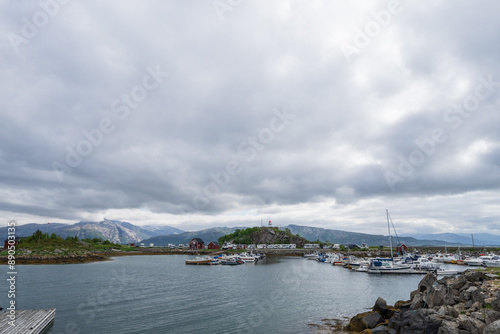 Wallpaper Mural View from Lødingen at Hinnøya in Lofoten, Norway Torontodigital.ca