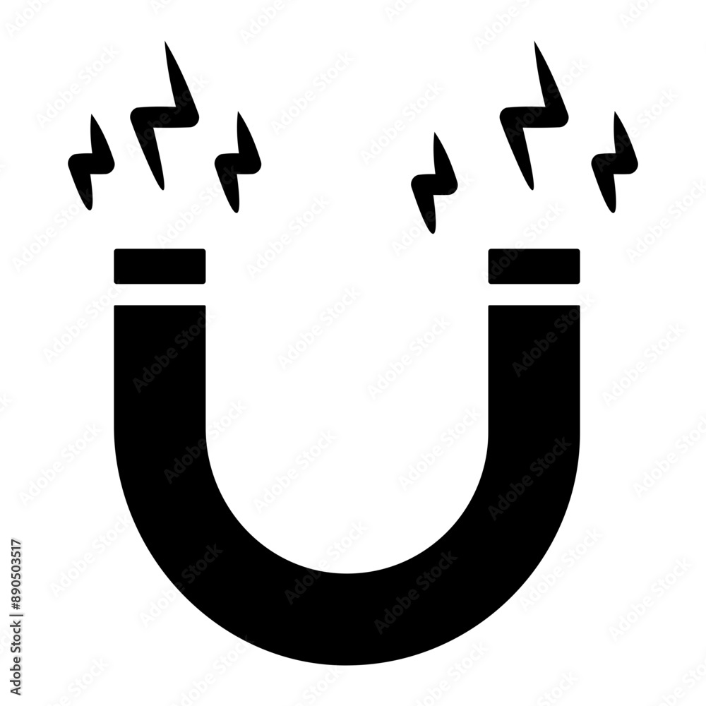 magnet attract glyph icon magnet attract glyph icon