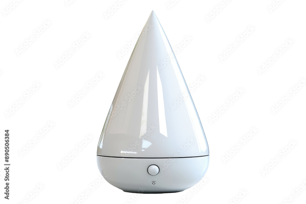 White cone bottom plastic inductor tank isolated on transparent background White cone bottom plastic inductor tank isolated on transparent background