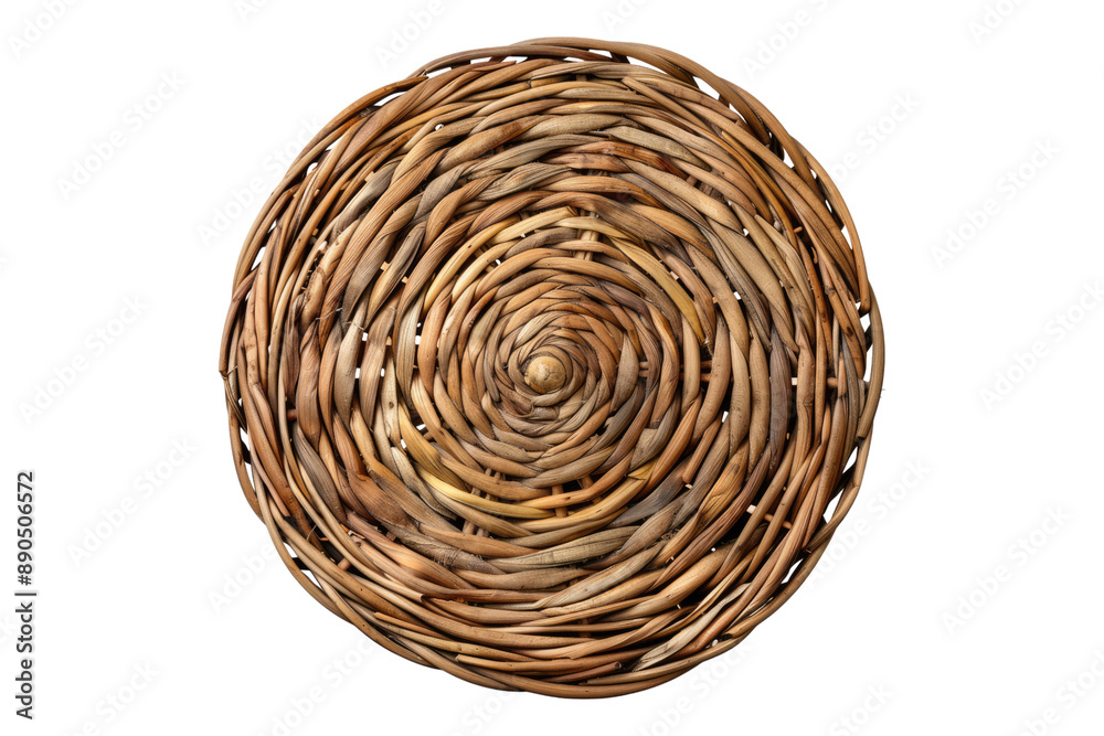 Obraz premium Wicker placement isolated on transparent background