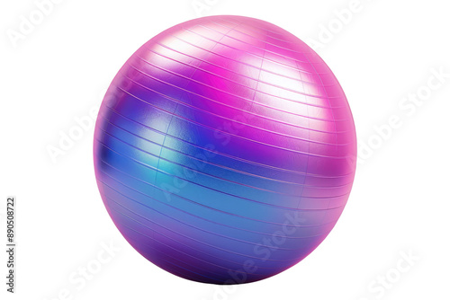 Yoga ball balance isolated on transparent background