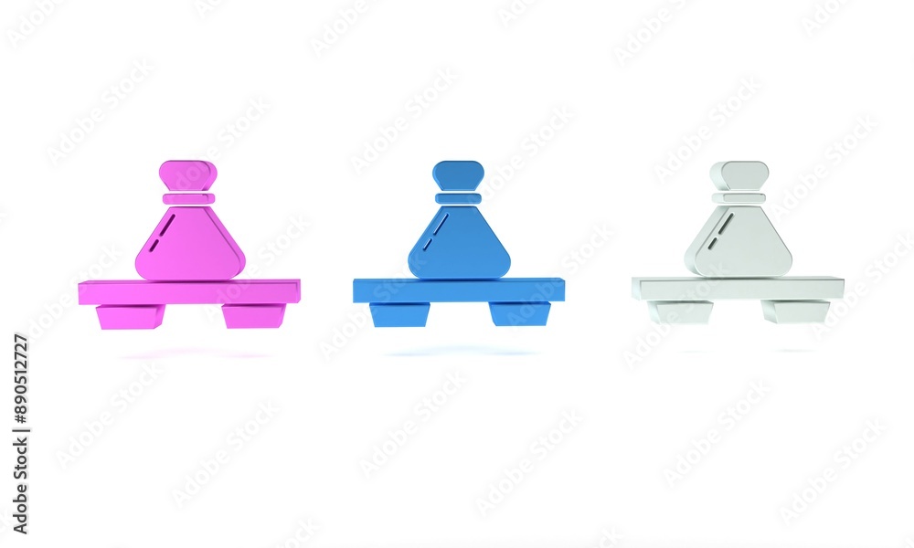 Colorful Dumpling on cutting board icon isolated on white background. Traditional chinese dish. Minimalism concept. 3D render illustration Colorful Dumpling on cutting board icon isolated on white background. Traditional chinese dish. Minimalism concept. 3D render illustration